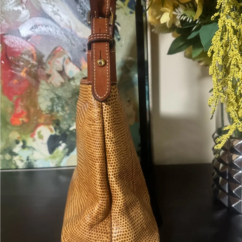 Dooney & Bourke Brown Textured Shoulder Bag